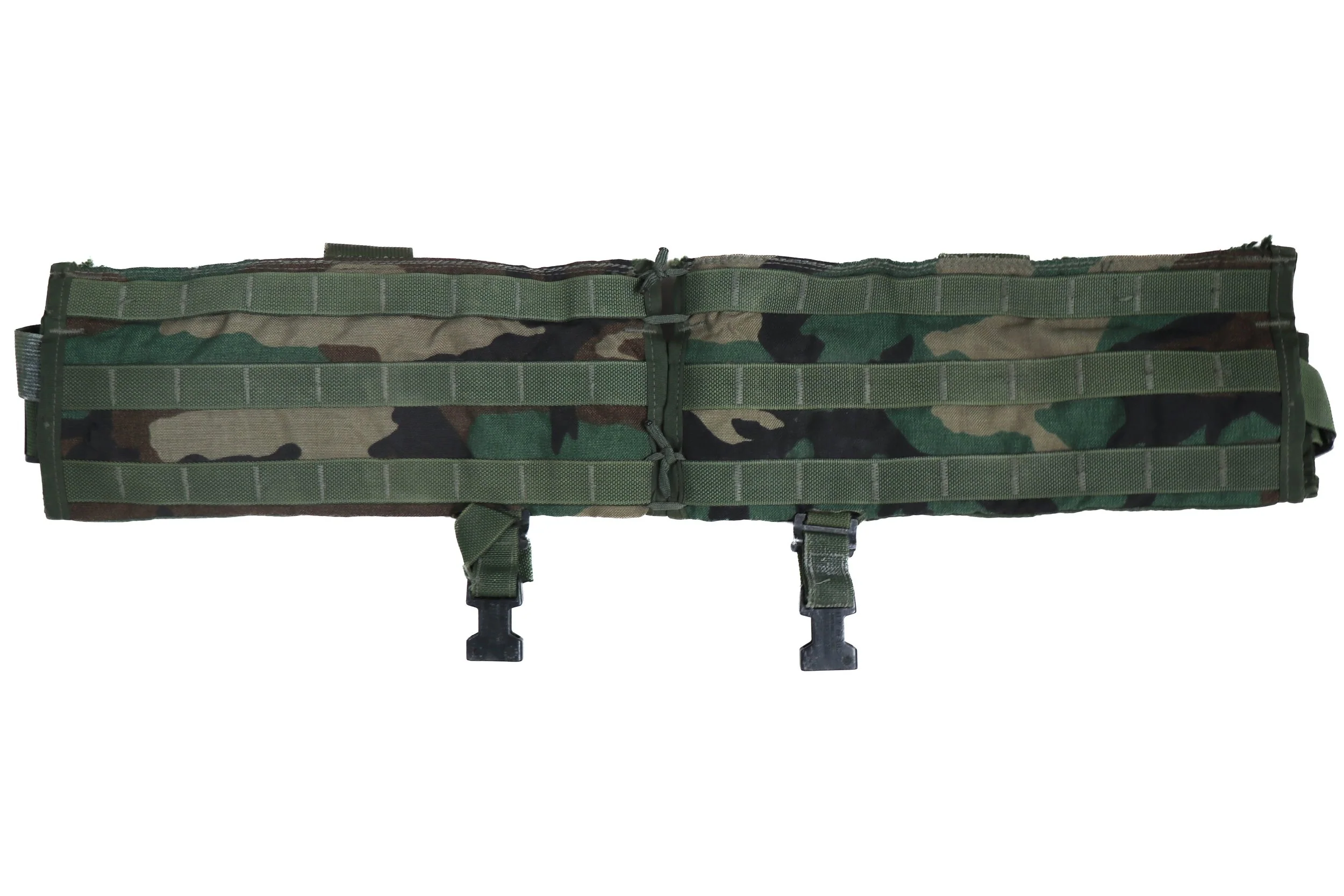 Modified US Army Woodland M81 BDU Molle II Fighting Load Carrier Vest - Image 2