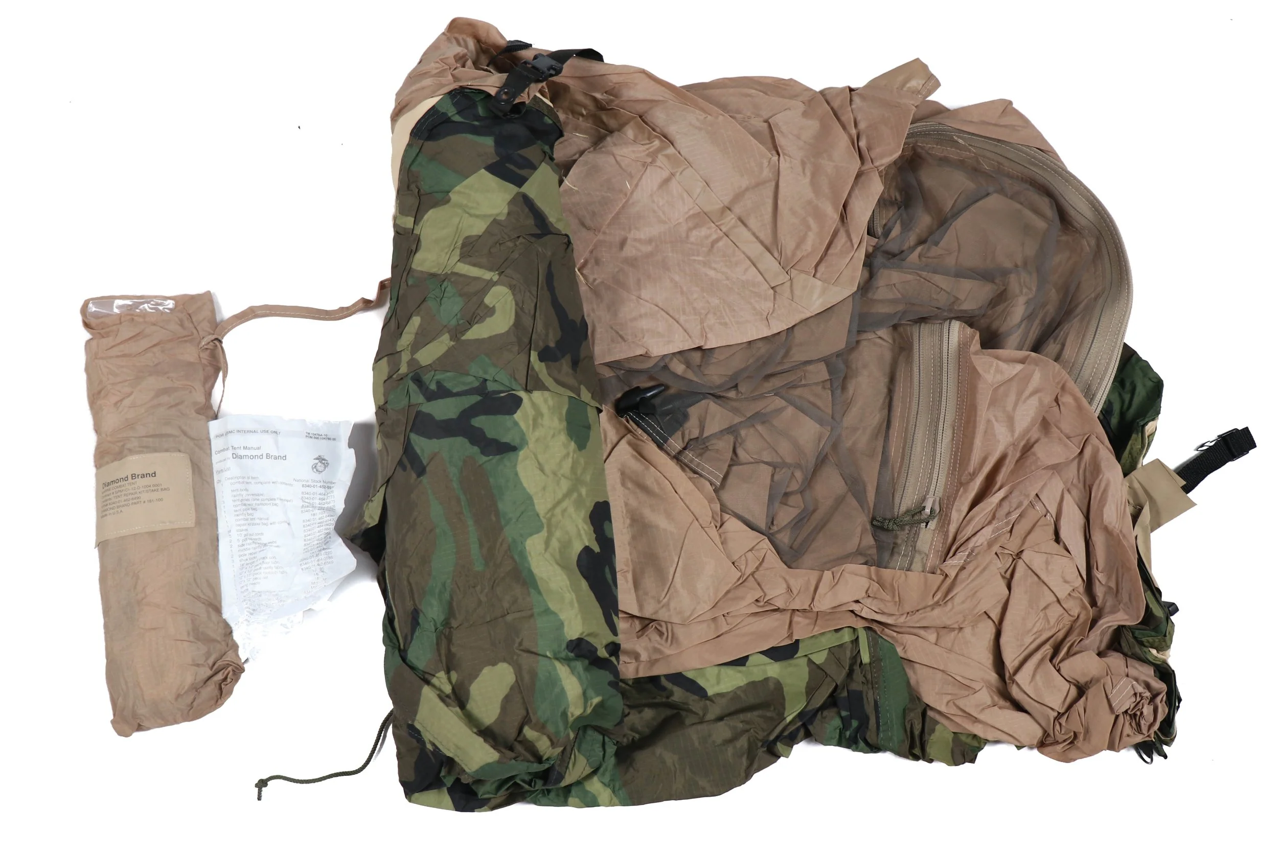 USMC Diamond Brand Woodland M81 Combat Tent - Image 2