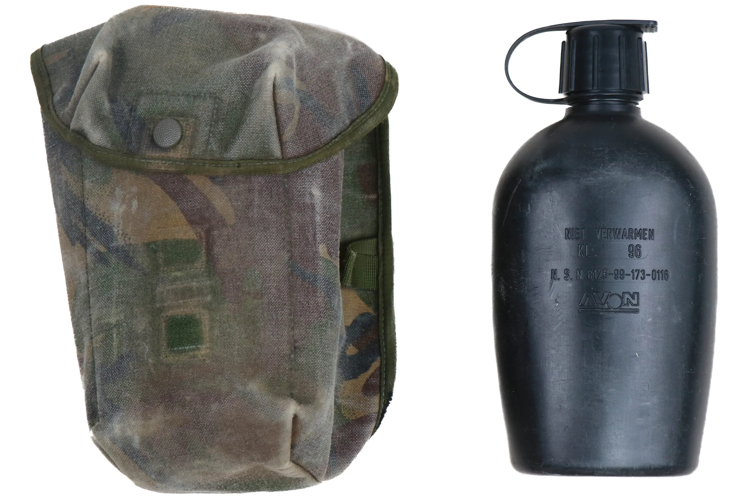 British Woodland DPM Canteen with Pouch - Image 2