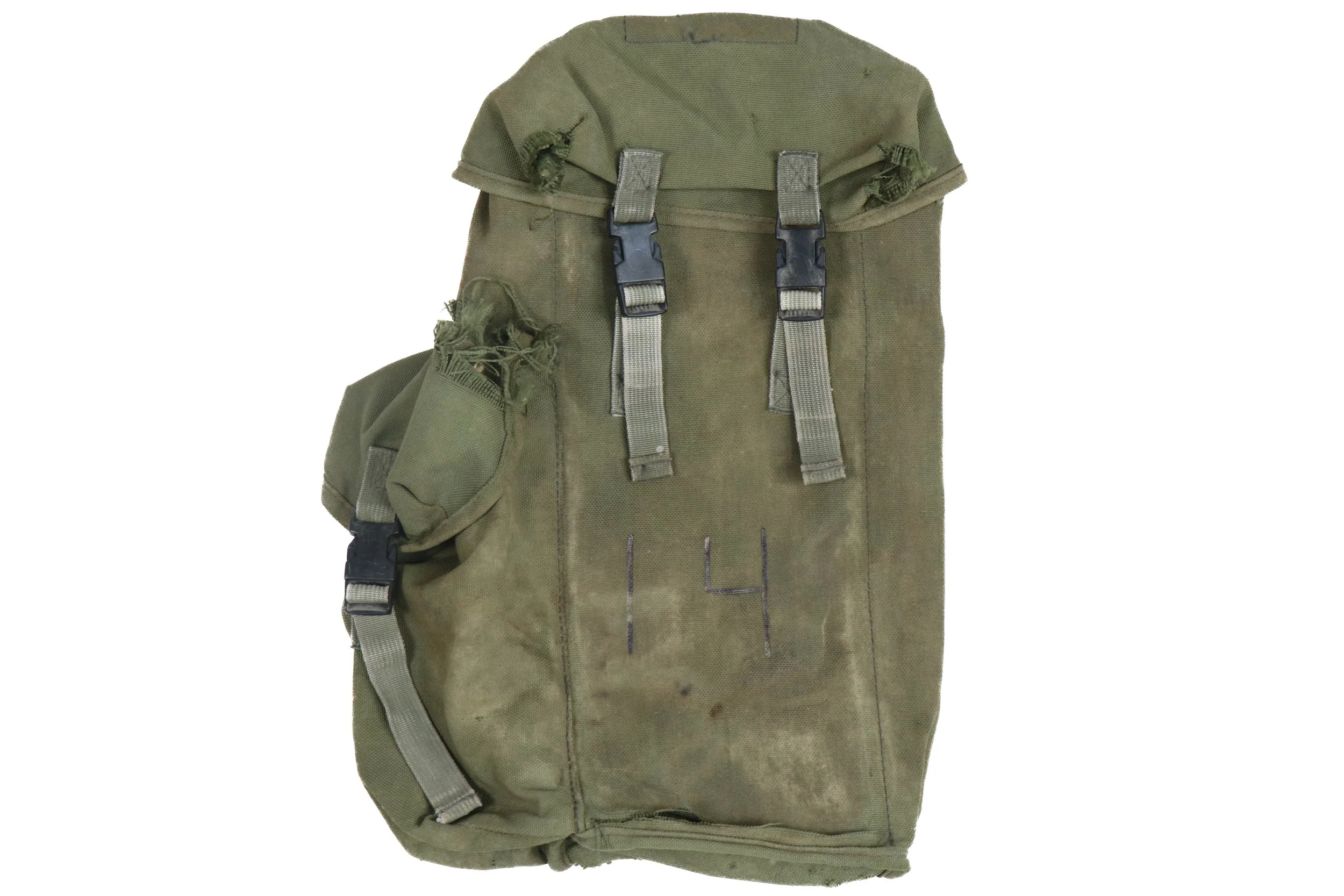 US Military OD Harris RF Communications Radio Accessories Bag - Image 2
