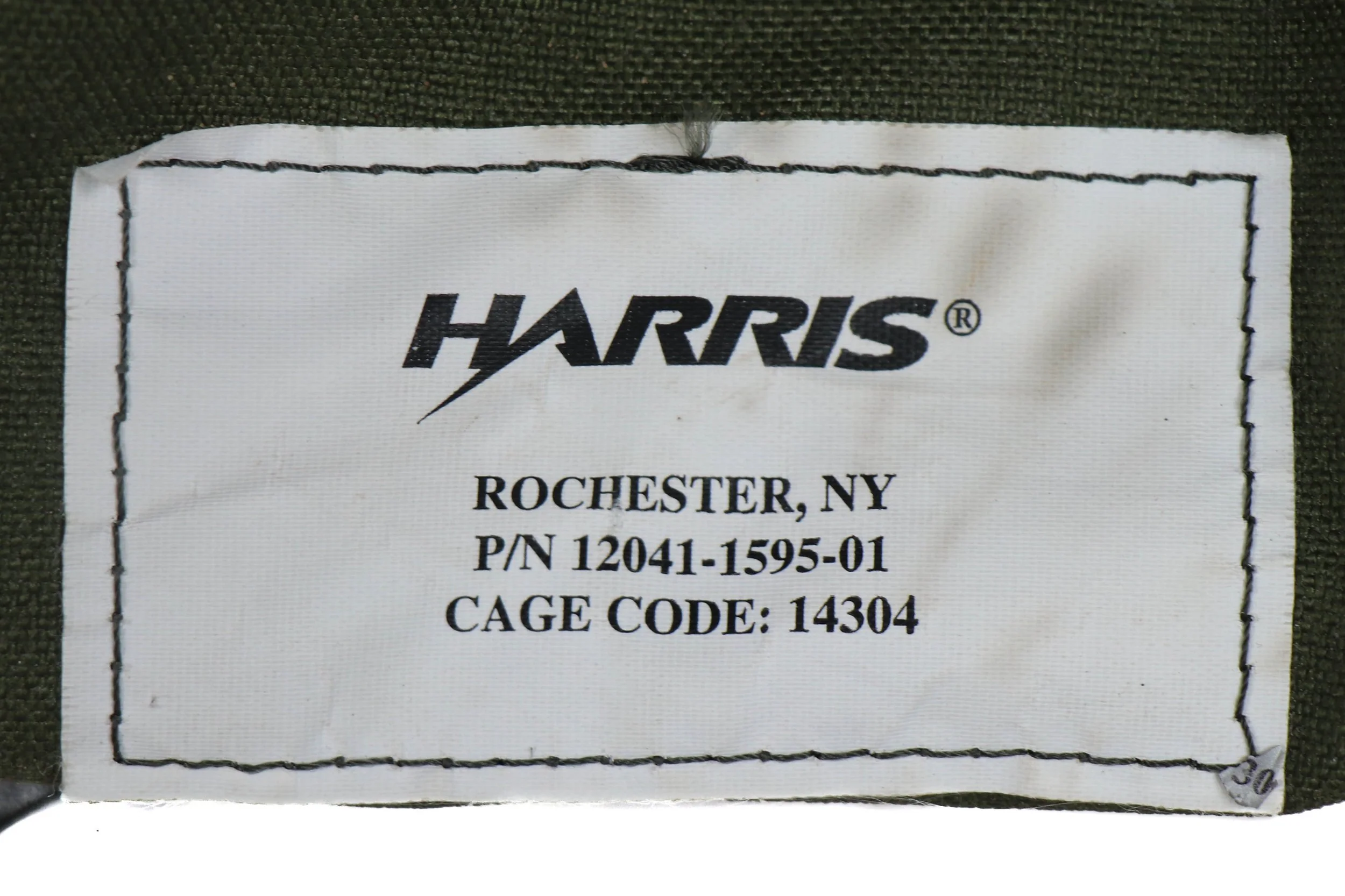 US Military OD Harris RF Communications Radio Accessories Bag - Image 5