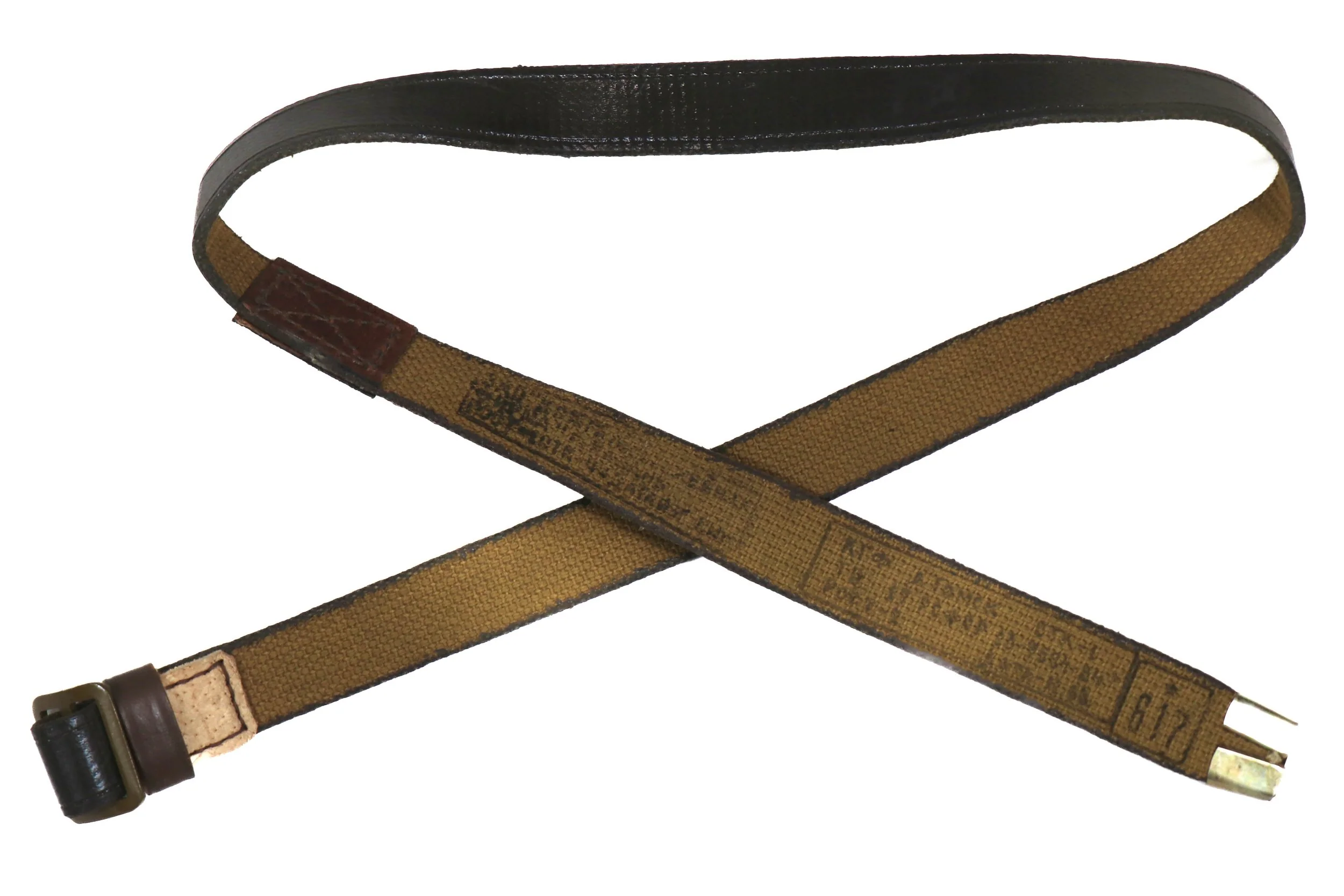 Russian Military Brown Kirza Leather Belt - Image 4