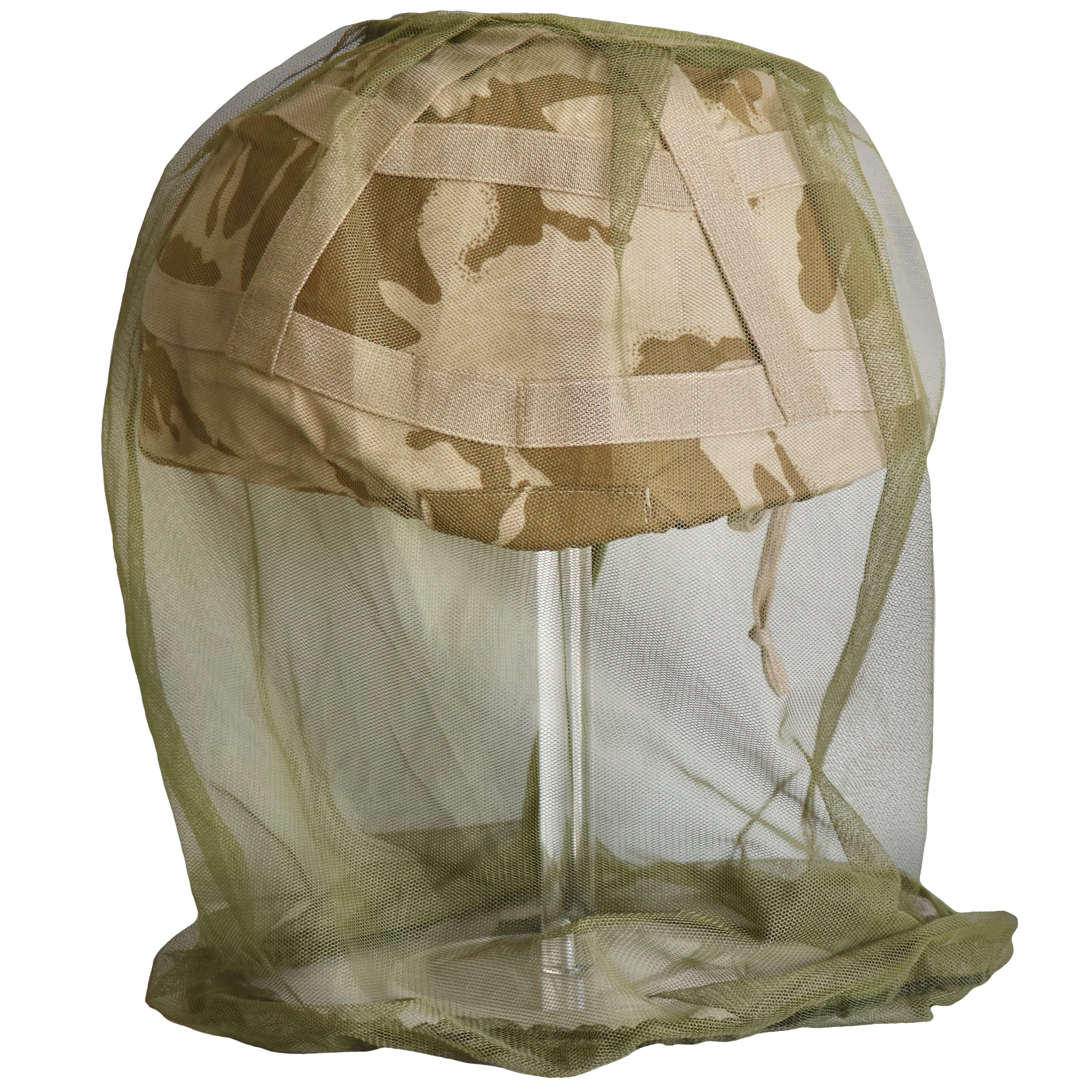 British OD Helmet Mosquito Net - Image 2