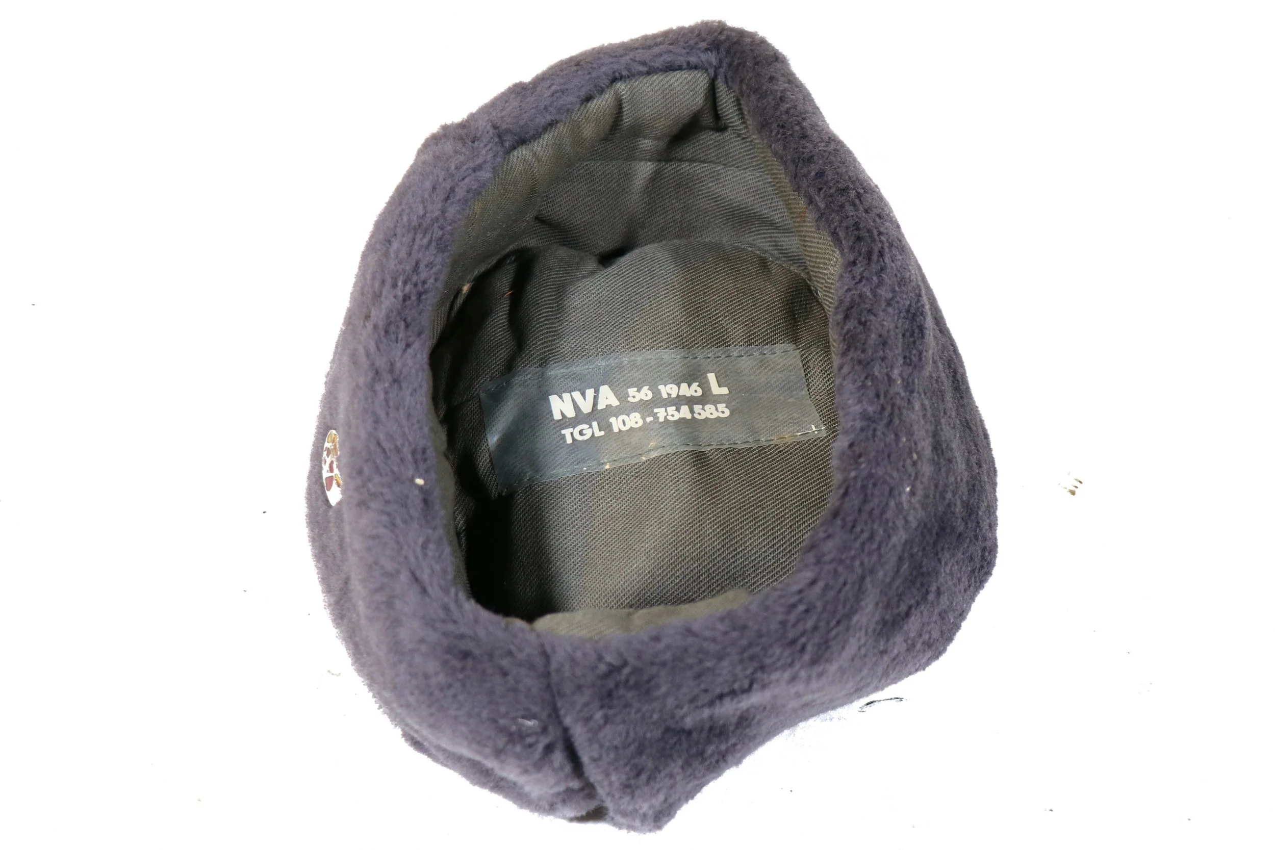 East German NVA Officer's Winter Fur Cap Hat - Image 3