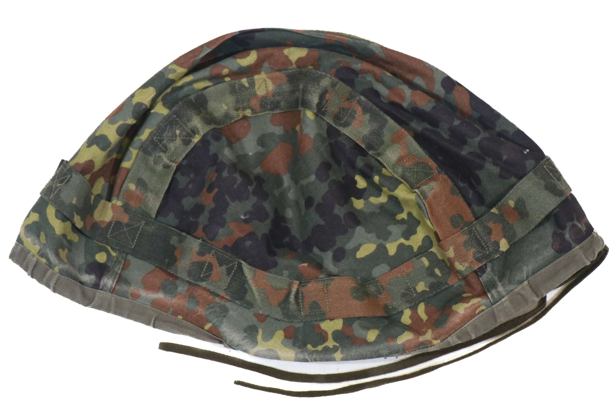 German Bundeswehr Flecktarn Snow Reversible Helmet Cover