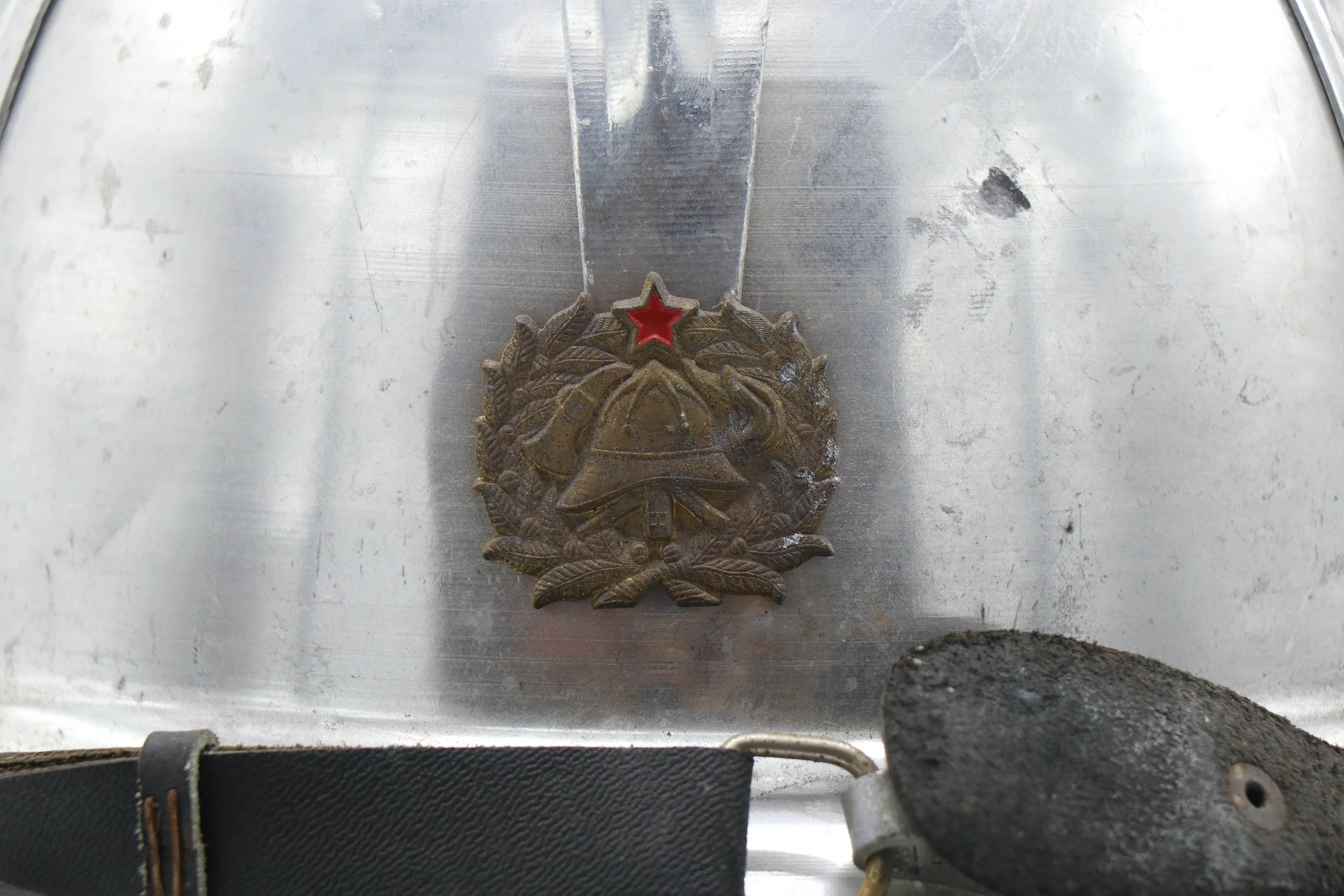 Yugoslavian Military Fire Brigade Helmet - Image 8
