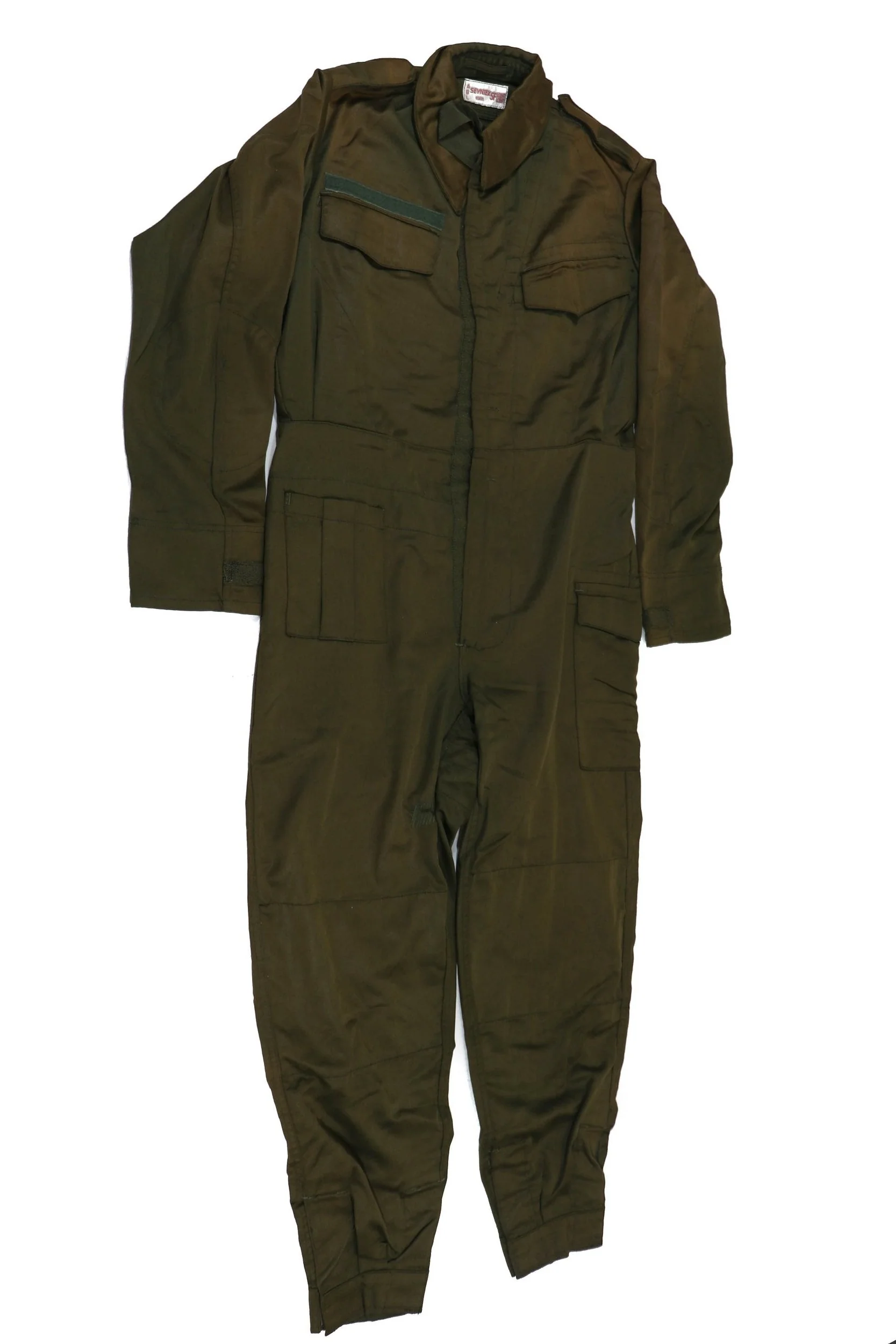 Belgian Army OD Green Tanker Coveralls - Image 2
