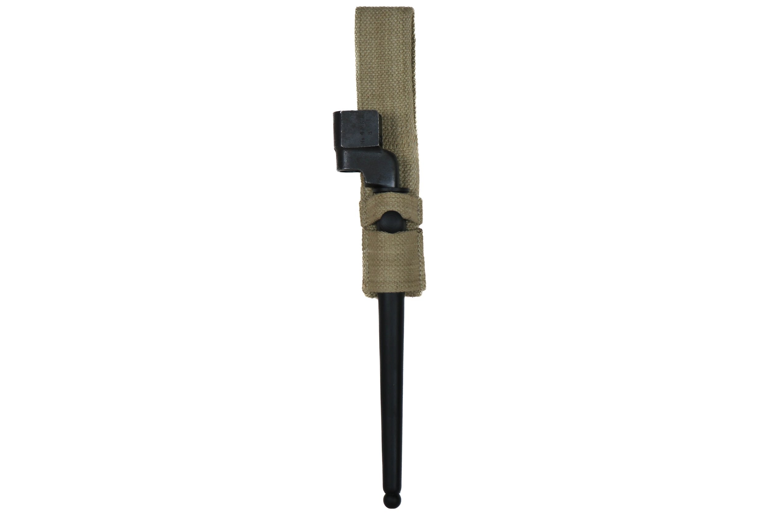 British WWII Lee Enfield No 4 MKII Spike Bayonet with Scabbard Frog - Image 2