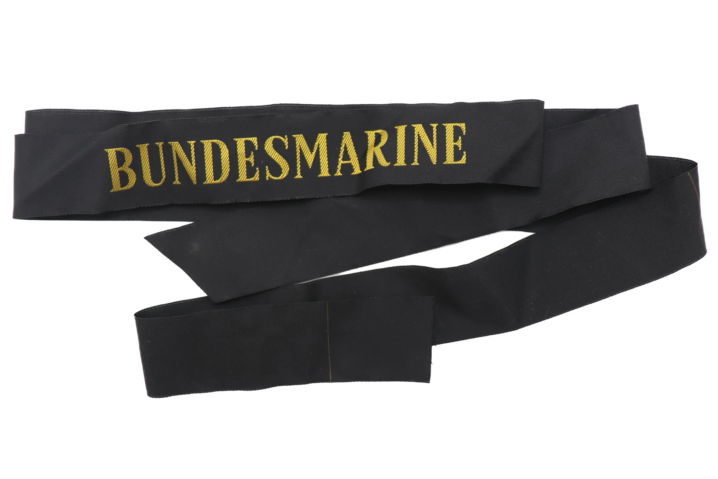 East German Navy Bundesmarine Hat Tally - Image 2