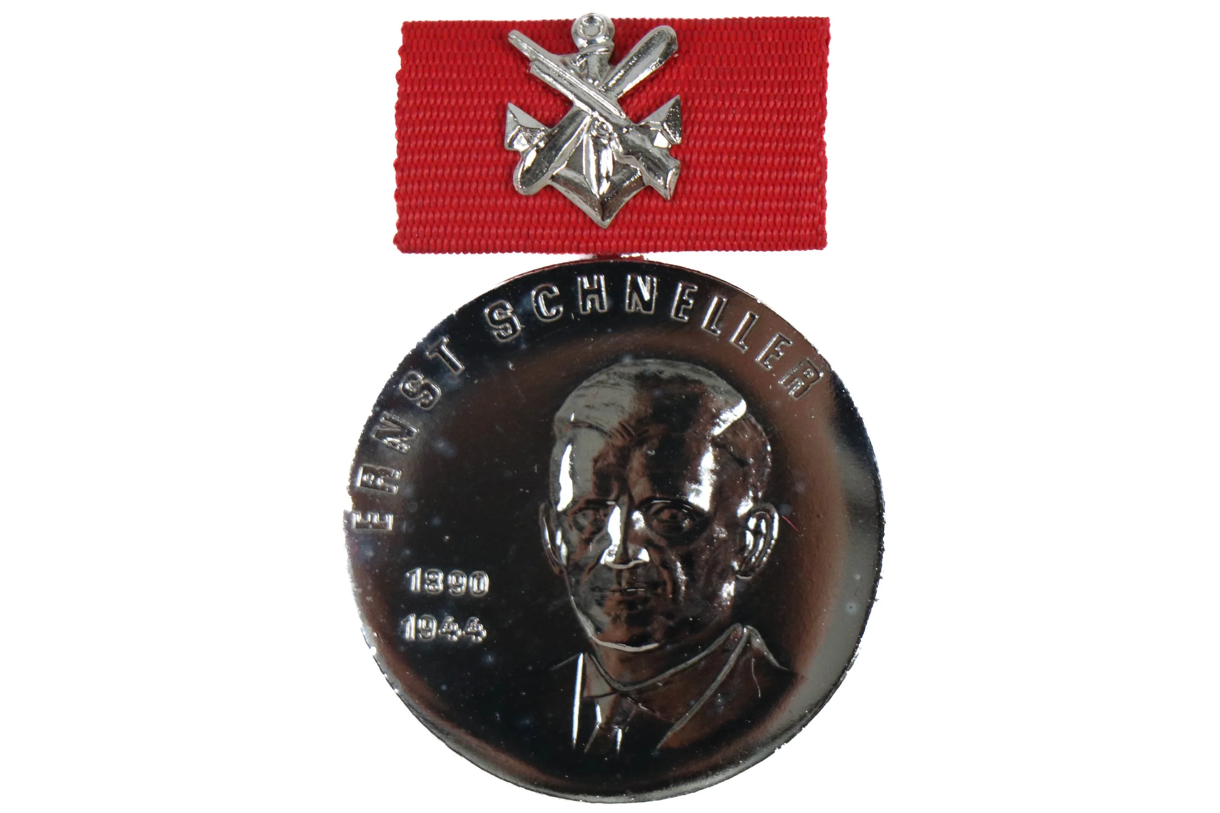 East German Army GST Silver Ernst Schneller Medal