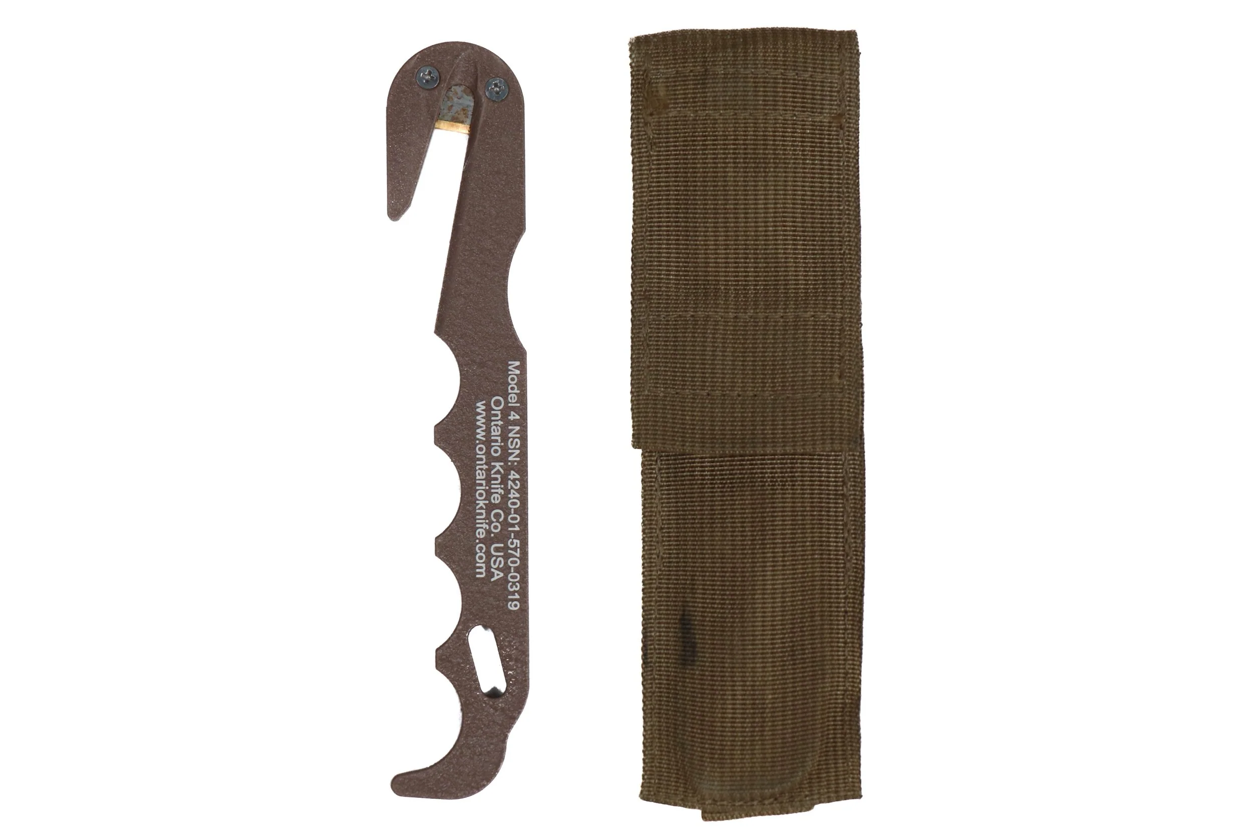 Ontario Knife Strap Cutter Tool Knife with Molle Pouch - Image 2
