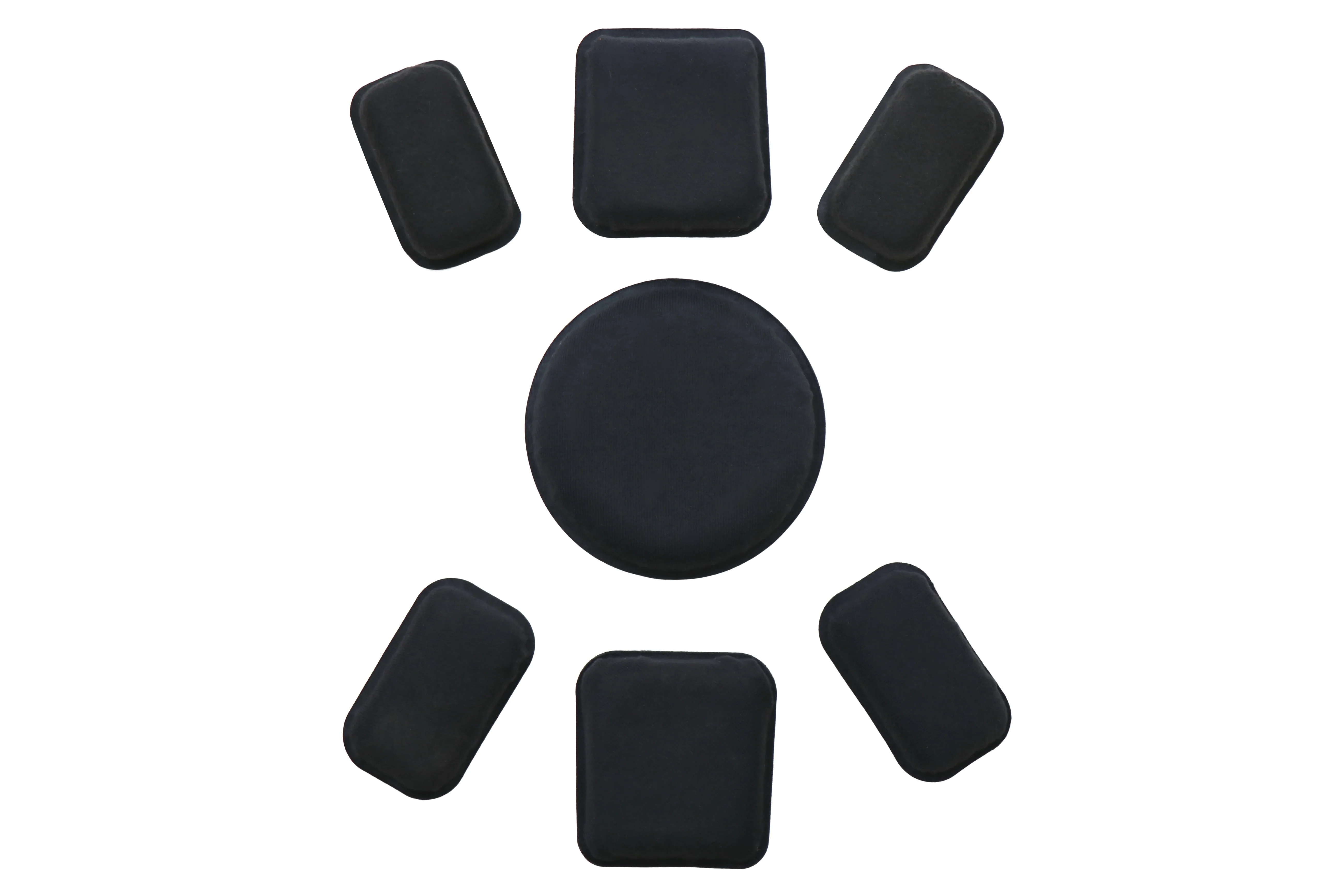 US Military Black Advanced Combat Helmet Pad Set