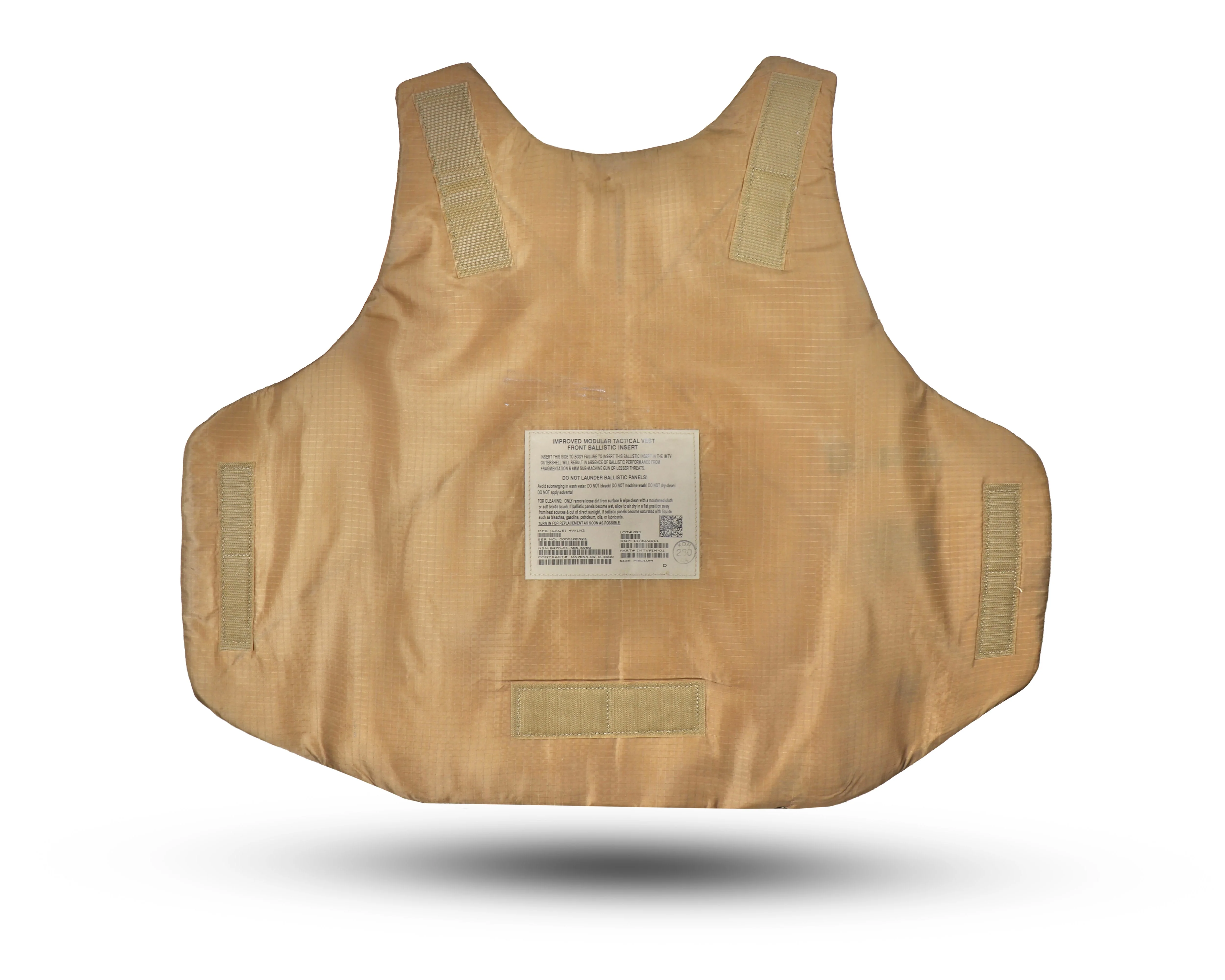 USMC Coyote Improved Modular Tactical Front Ballistic Insert - Image 2