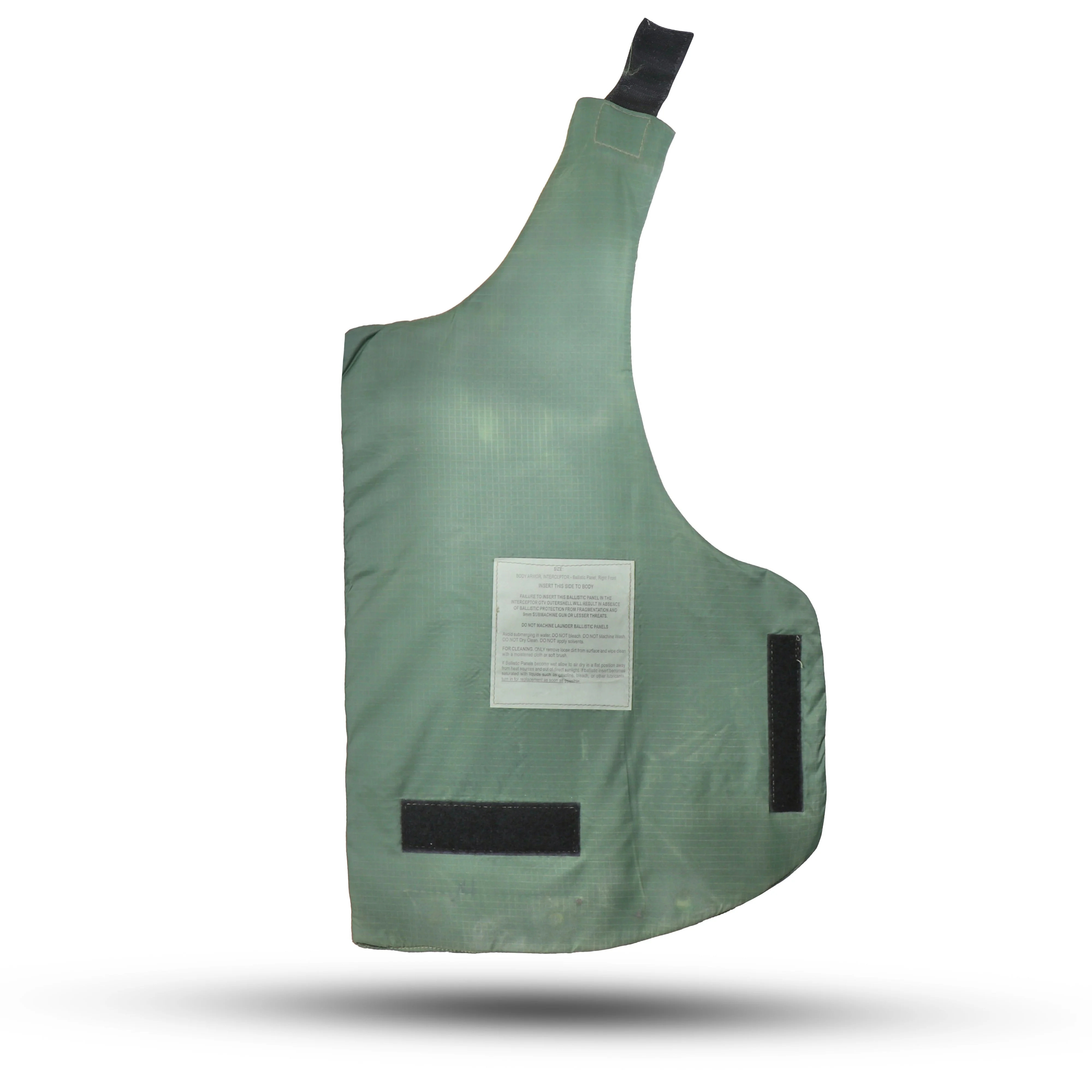 US Military OD Green Interceptor OTV Front Right Ballistic Panel