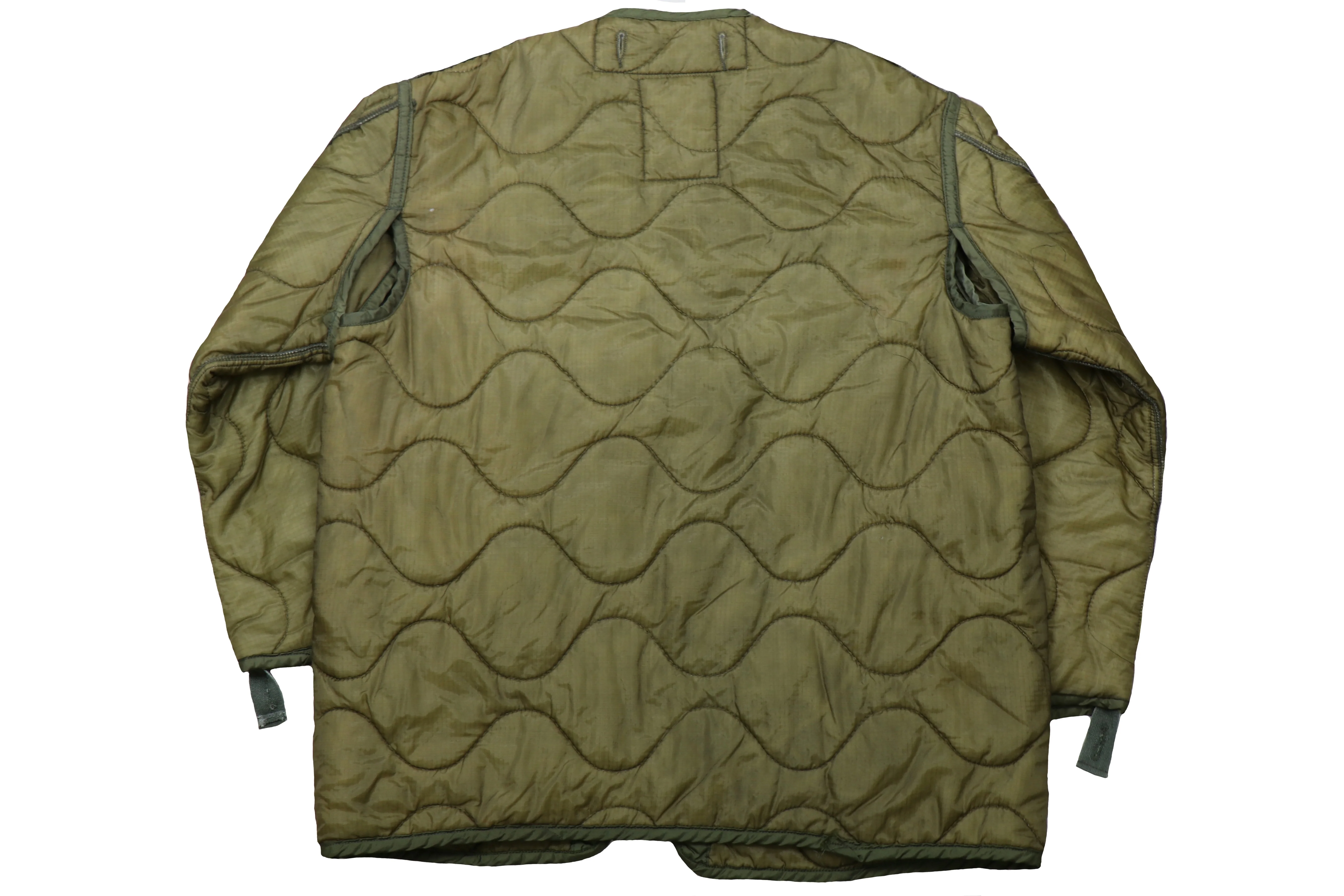 US Military OD Green M65 Cold Weather Coat Liner With Buttonholes - Image 2