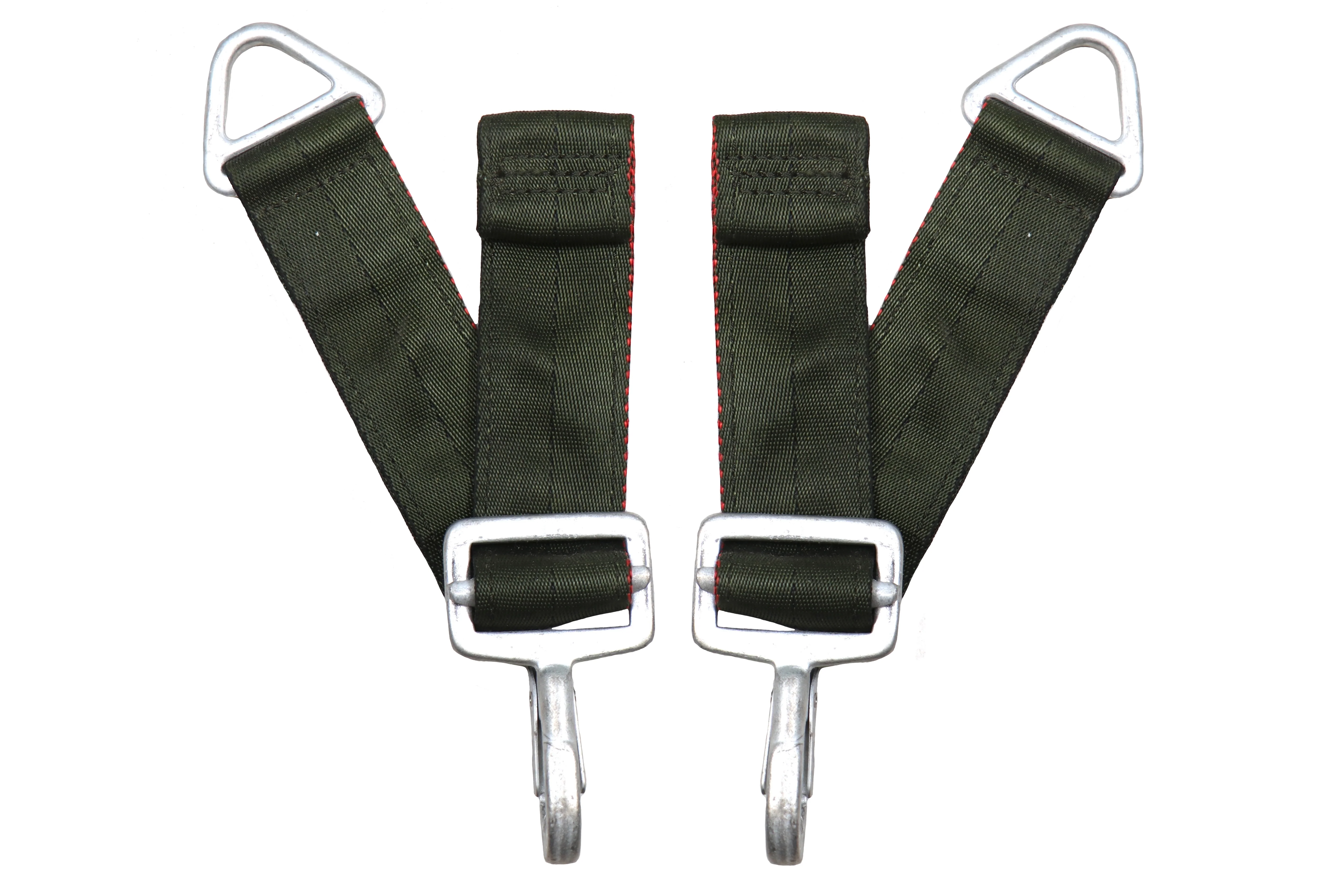US Military OD Green Parachute Harness D-Clips