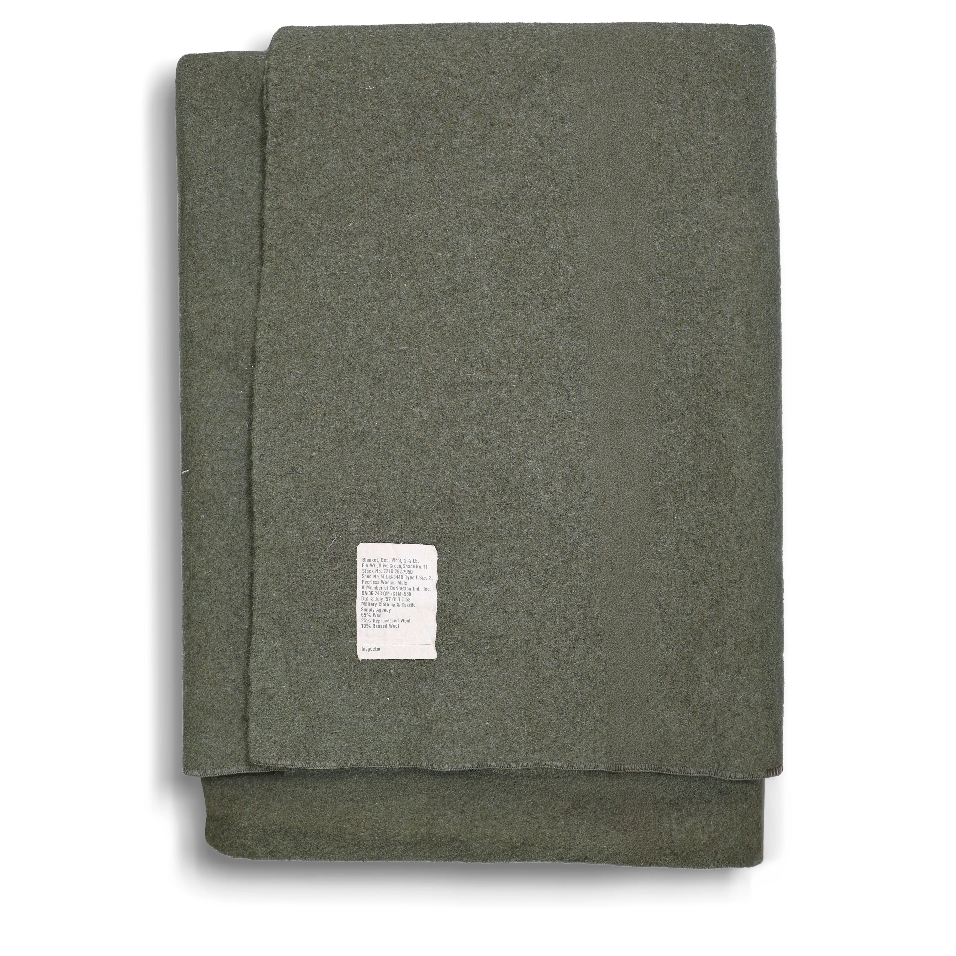 US Military OD Wool Bed Blanket