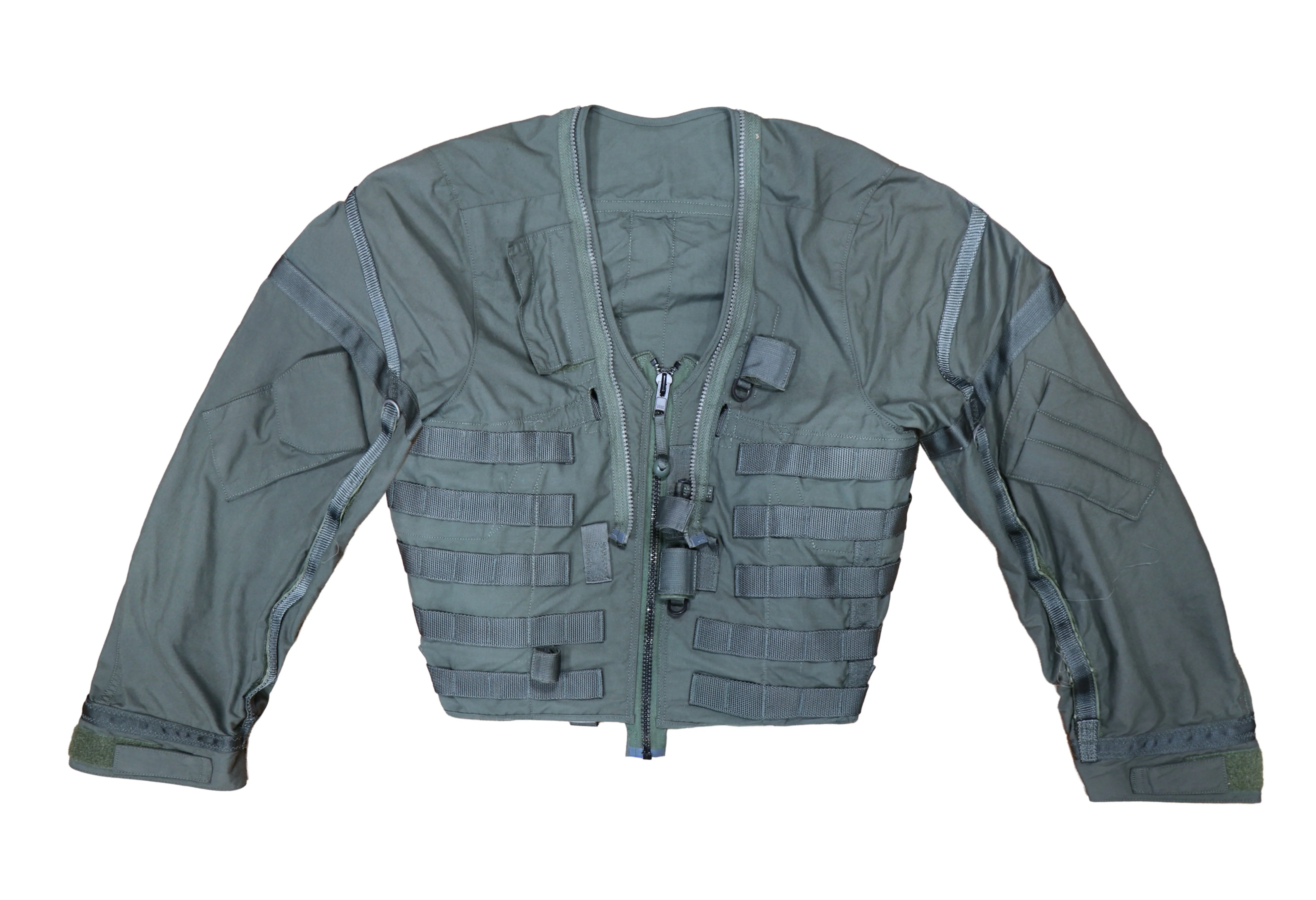 US Military Sage Green RFD Beaufort Flight Jacket Assembly Sleeved