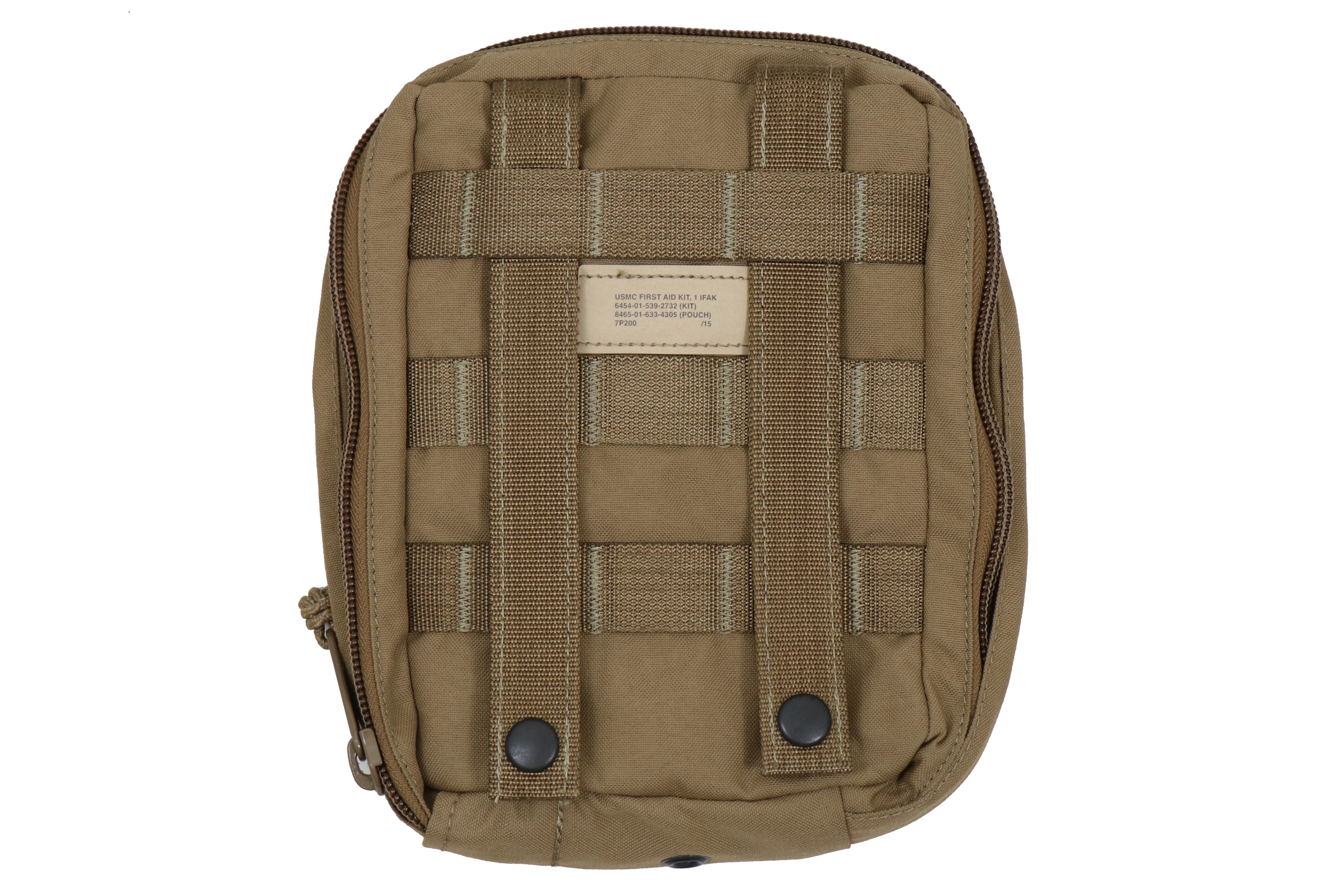 USMC Coyote Retro Zippered 1 First Aid Kit Pouch (IFAK) with BurnTec Components - Image 3