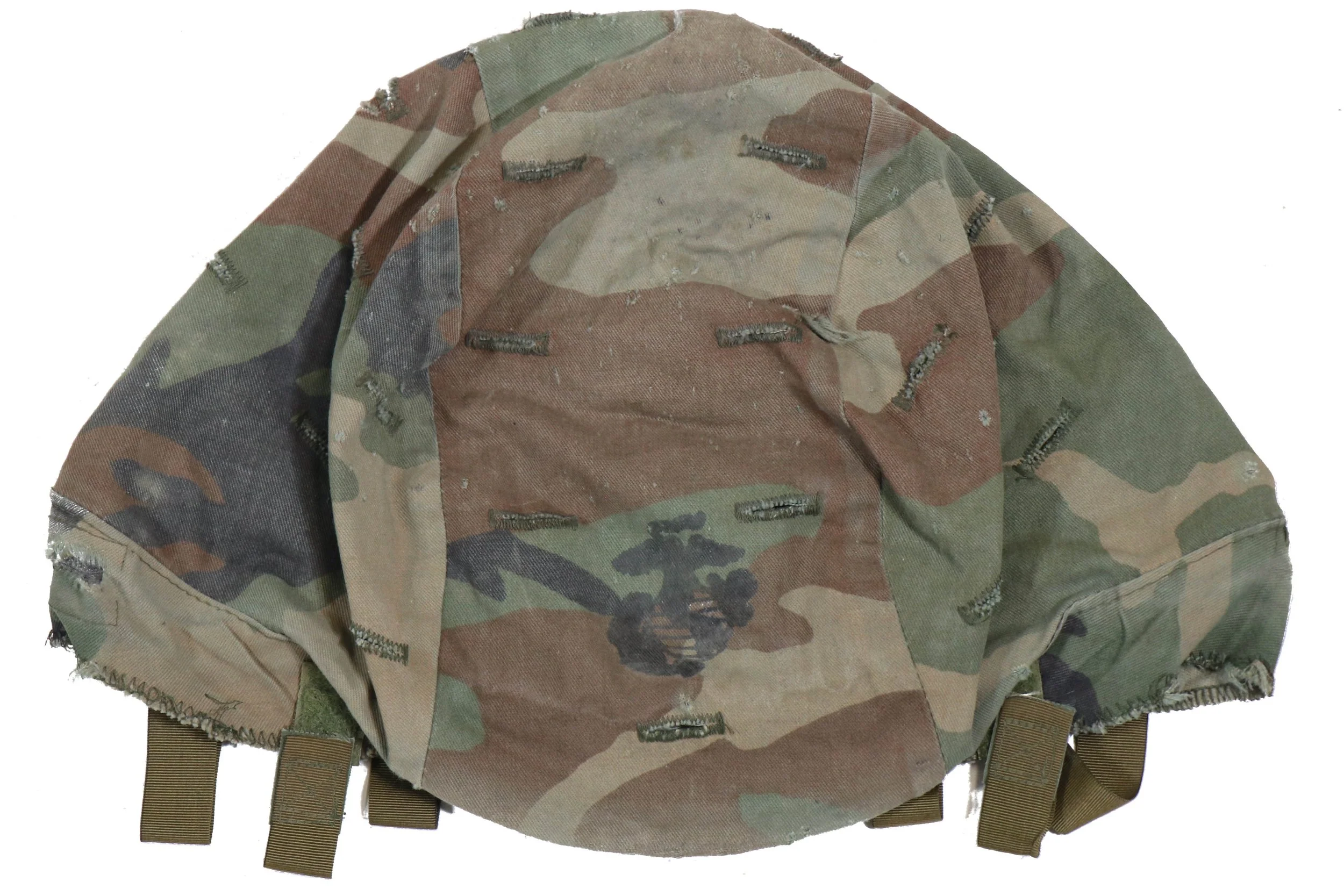 USMC Woodland M81 PASGT Helmet Cover with EGA